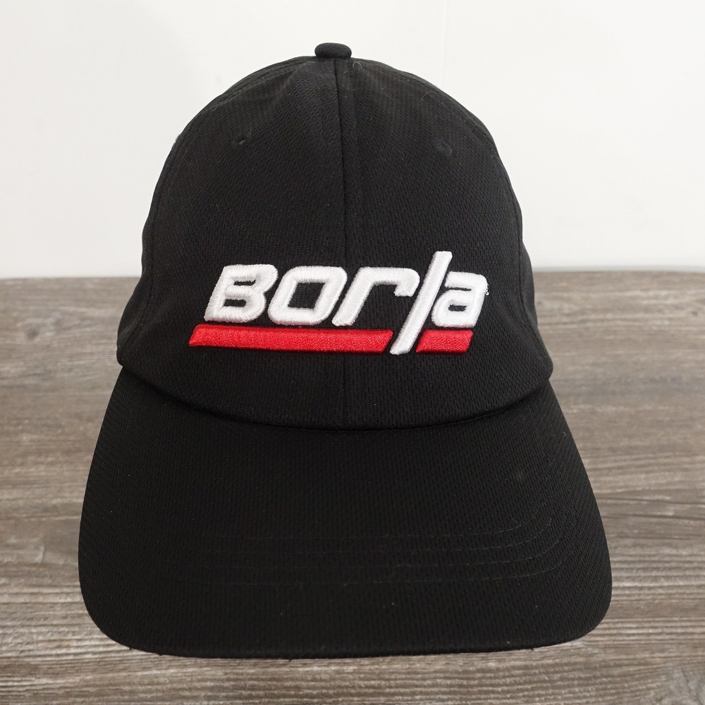 Borla Exhaust Baseball Hat Mens OSFM Black Excellent Embroidered Logo Cap